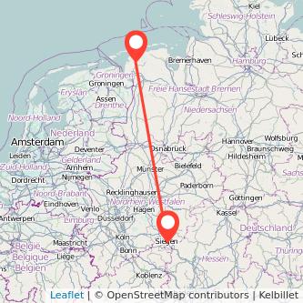Marienhafe Siegen Bahn Karte
