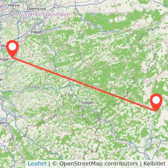 Marburg Remscheid Mitfahrgelegenheit Karte