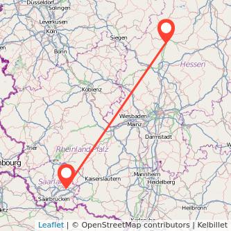 Marburg Neunkirchen Mitfahrgelegenheit Karte