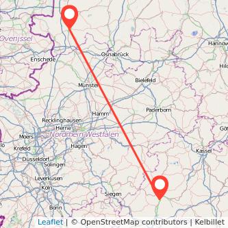 Marburg Lingen Mitfahrgelegenheit Karte