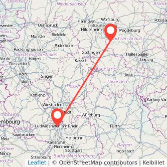 Mannheim Wernigerode Mitfahrgelegenheit Karte