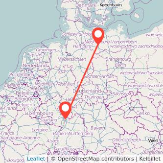 Mannheim Schwerin Mitfahrgelegenheit Karte