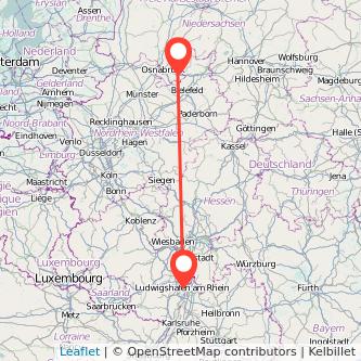 Mannheim Melle Mitfahrgelegenheit Karte