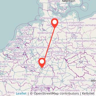 Mannheim Lüneburg Mitfahrgelegenheit Karte