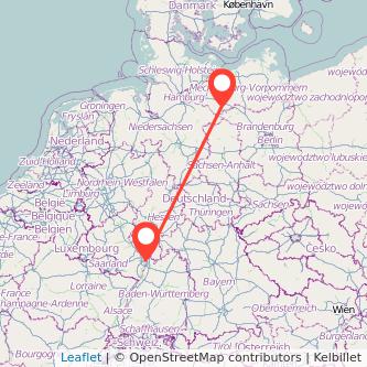 Mannheim Ludwigslust Bahn Karte