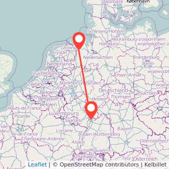 Mannheim Leer Mitfahrgelegenheit Karte