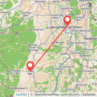Mannheim Landau in der Pfalz Mitfahrgelegenheit Karte