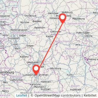 Mannheim Goslar Mitfahrgelegenheit Karte