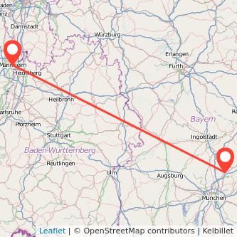 Mannheim Freising Mitfahrgelegenheit Karte