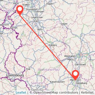 Mannheim Erkelenz Mitfahrgelegenheit Karte