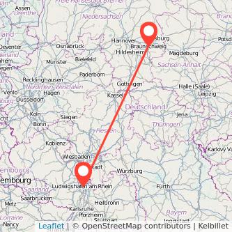 Mannheim Braunschweig Mitfahrgelegenheit Karte