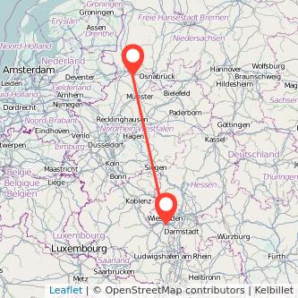 Mainz Rheine Mitfahrgelegenheit Karte