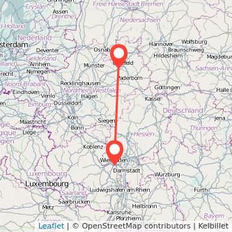 Mainz Gütersloh Mitfahrgelegenheit Karte