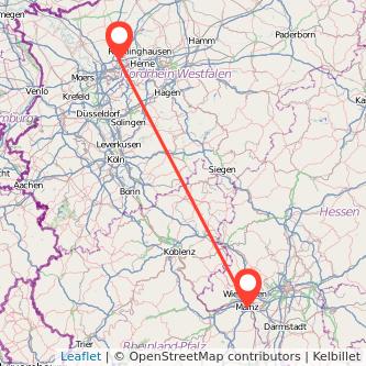 Mainz Gladbeck Mitfahrgelegenheit Karte