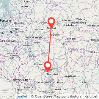 Mainz Bielefeld Mitfahrgelegenheit Karte