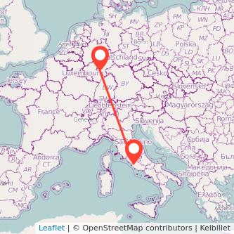 Mainz Rom Mitfahrgelegenheit Karte