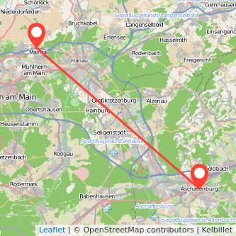 Maintal Aschaffenburg Mitfahrgelegenheit Karte
