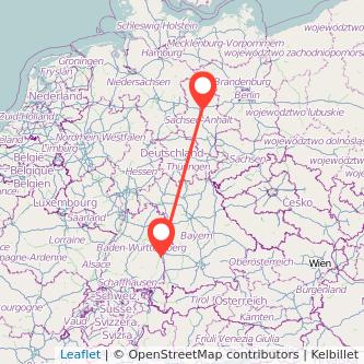 Magdeburg Ulm Mitfahrgelegenheit Karte