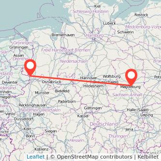 Magdeburg Nordhorn Mitfahrgelegenheit Karte