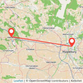 Magdeburg Helmstedt Bahn Karte