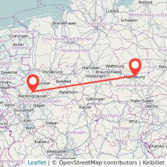 Magdeburg Haltern Mitfahrgelegenheit Karte