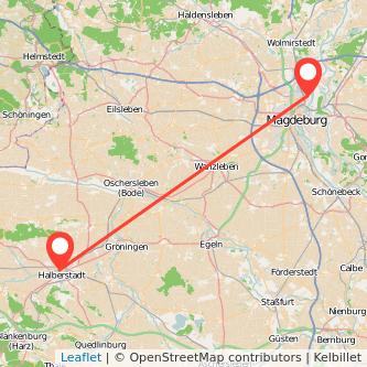Magdeburg Halberstadt Mitfahrgelegenheit Karte