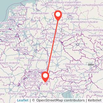 Magdeburg St Moritz Mitfahrgelegenheit Karte