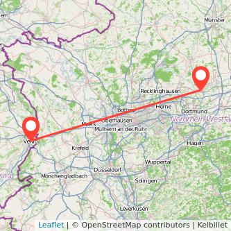 Lünen Venlo Mitfahrgelegenheit Karte