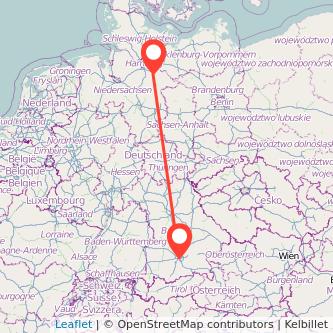 Lüneburg München Mitfahrgelegenheit Karte