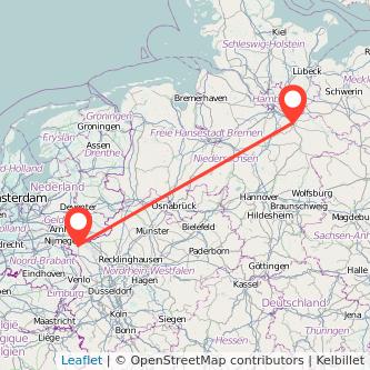 Lüneburg Kleve Mitfahrgelegenheit Karte