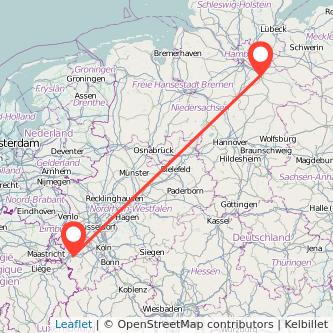 Lüneburg Eschweiler Mitfahrgelegenheit Karte