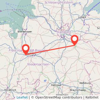 Lüneburg Delmenhorst Bahn Karte