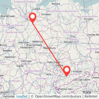Lüneburg Chemnitz Mitfahrgelegenheit Karte