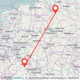 Lüneburg Boppard Bahn Karte