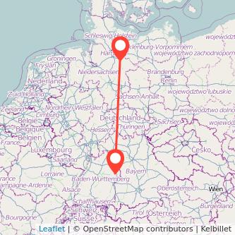 Lüneburg Aalen Mitfahrgelegenheit Karte