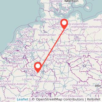 Ludwigslust Kaiserslautern Bahn Karte