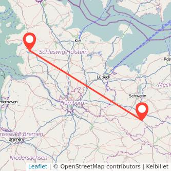 Ludwigslust Heide Bahn Karte