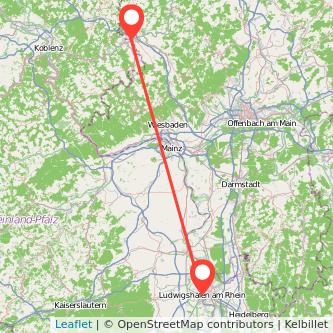 Ludwigshafen Limburg Bahn Karte