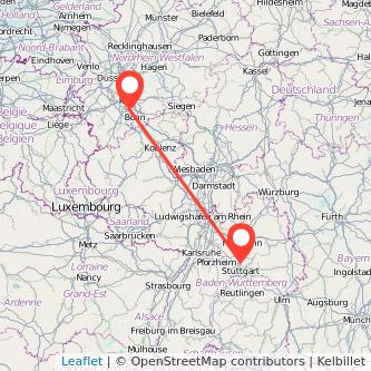 Ludwigsburg Wesseling Mitfahrgelegenheit Karte