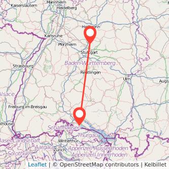 Ludwigsburg Radolfzell am Bodensee Bahn Karte