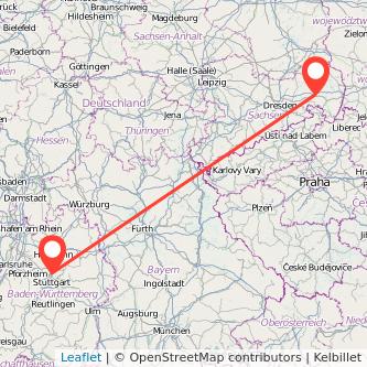 Ludwigsburg Bautzen Mitfahrgelegenheit Karte