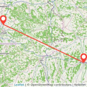 Ludwigsburg Augsburg Mitfahrgelegenheit Karte