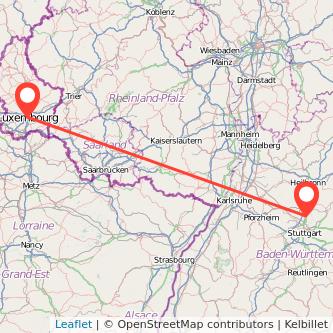 Ludwigsburg Luxemburg Bahn Karte