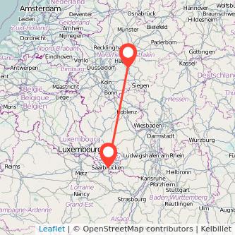 Lüdenscheid Saarbrücken Mitfahrgelegenheit Karte