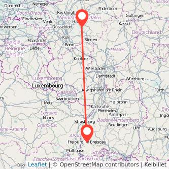 Lüdenscheid Freiburg im Breisgau Mitfahrgelegenheit Karte