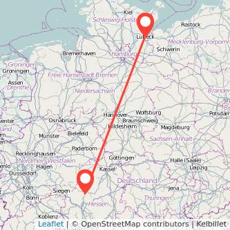 Lübeck Marburg Mitfahrgelegenheit Karte