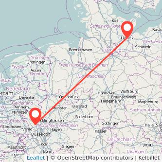 Lübeck Kamp-Lintfort Mitfahrgelegenheit Karte