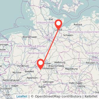 Lübeck Hameln Mitfahrgelegenheit Karte