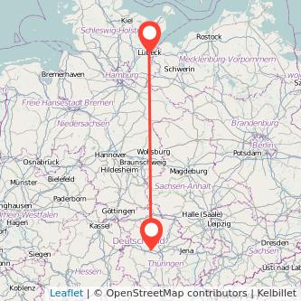 Lübeck Gotha Bahn Karte