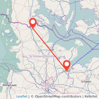 Lübeck Flensburg Bahn Karte